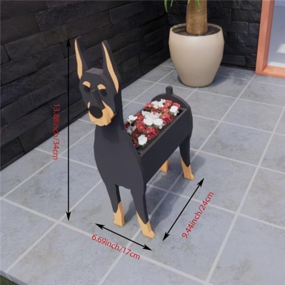 Doberman Planter - Picture 2 of 4